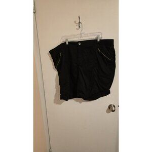 Evri Shorts Black Plus Size 24W NWT Beach Vacation Resort Casual Cruise Pockets